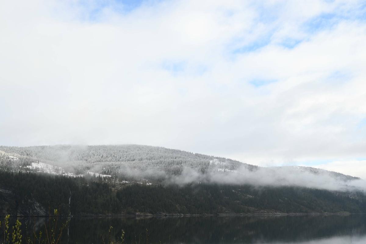 Snø, men ikke i lavlandet