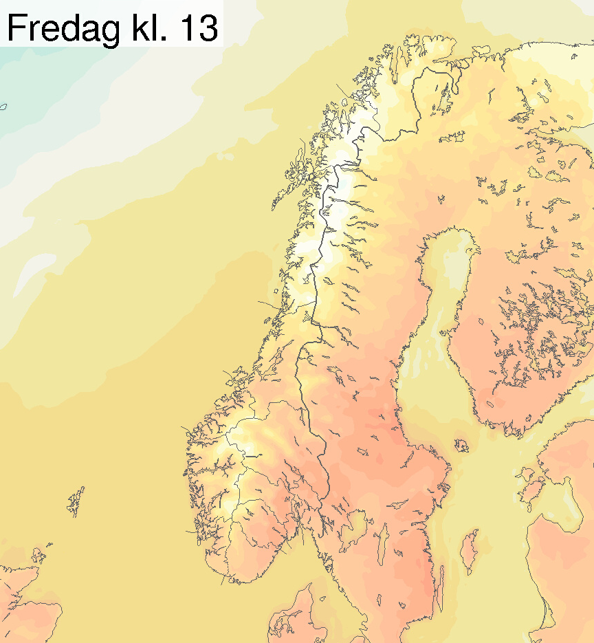 Temperatur fredag