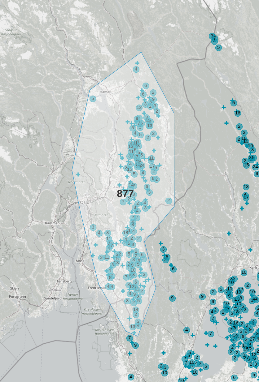 Lynregistreringer fra fjernsynet.met.no