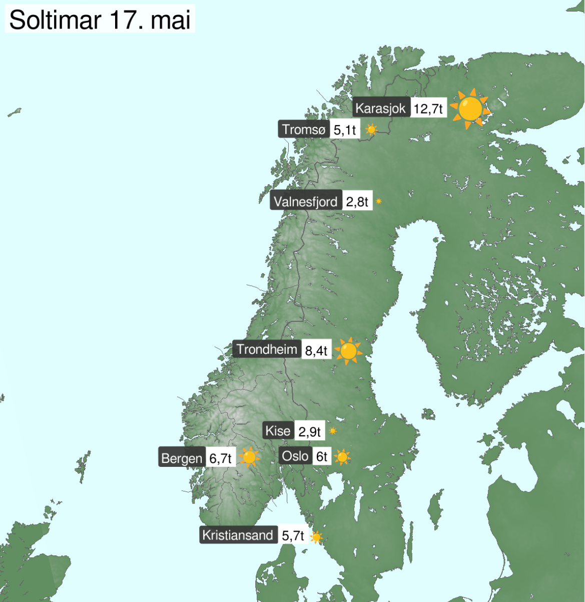 Soltimar for 17. mai