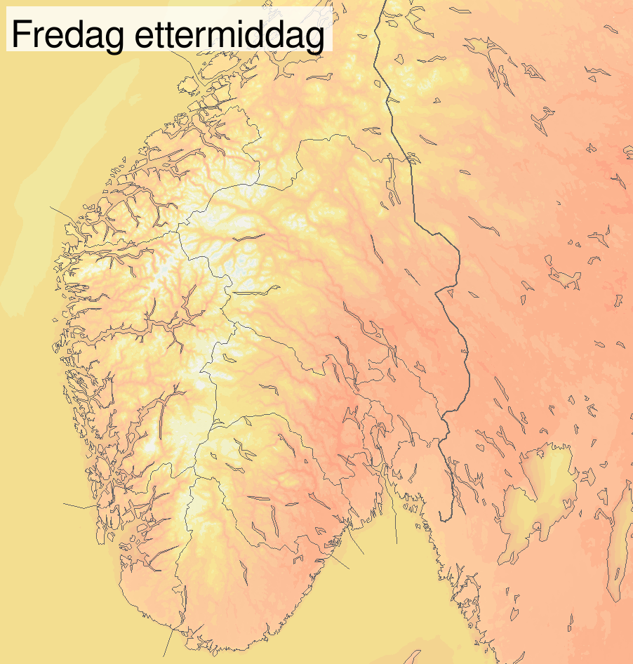 Temperatur fredag
