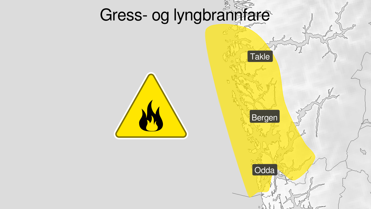 Farevarsel gress og lyngbrann